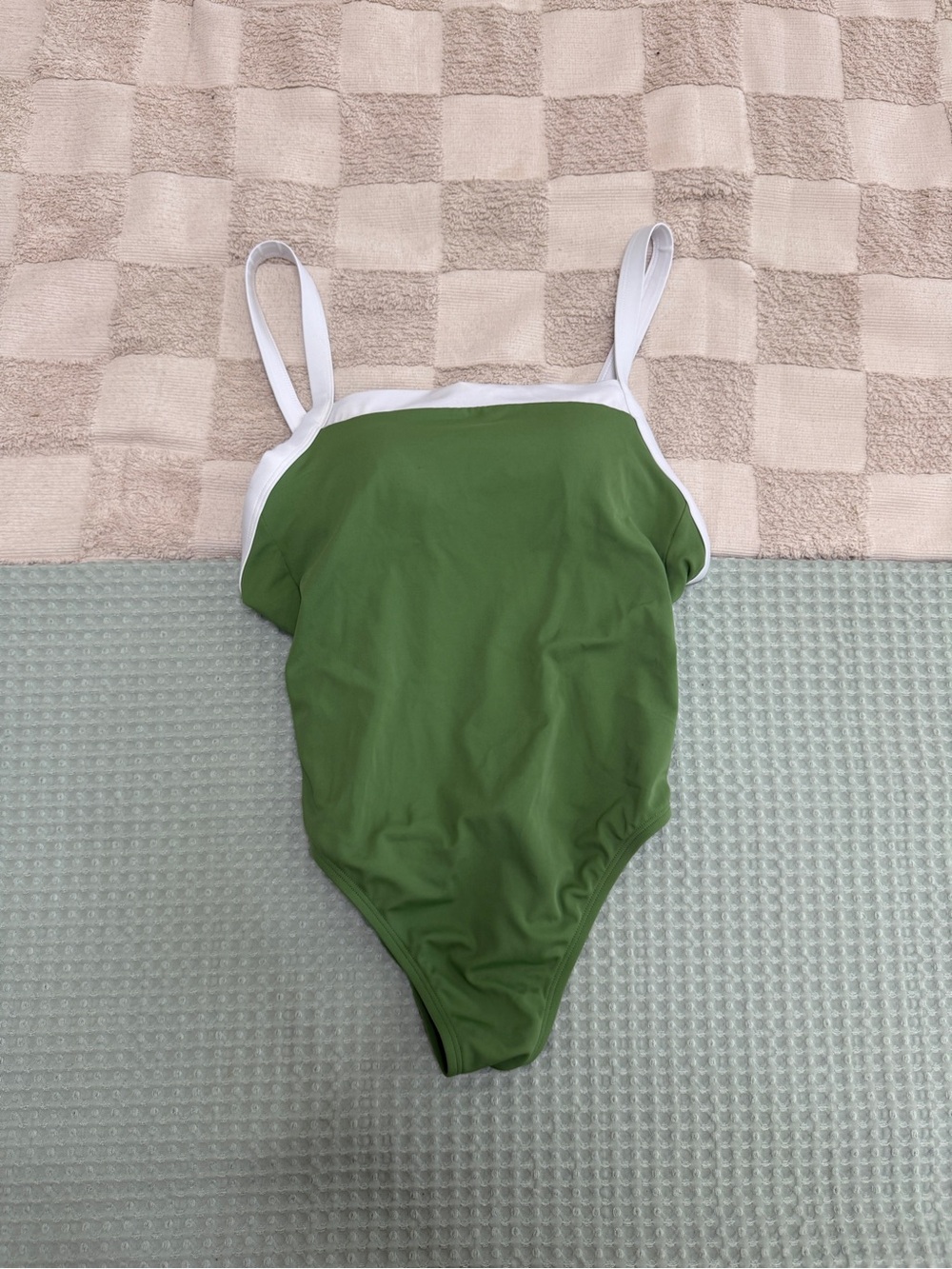 Shade & Shore women's square neck one-piece swimsuit‎ M